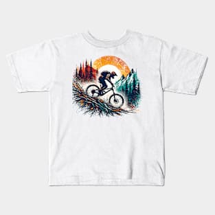 Mountain Biking Kids T-Shirt